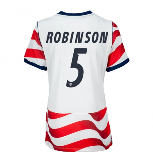 Forente stater Antonee Robinson #5 Hjemmedrakt Dame VM 2026 Kortermet Forente stater Antonee Robinson #5 Hjemmedrakt Dame VM 2026 Kortermet