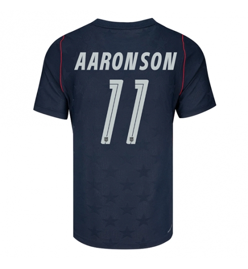 Forente stater Brenden Aaronson #11 Bortedrakt VM 2026 Kortermet Forente stater Brenden Aaronson #11 Bortedrakt VM 2026 Kortermet