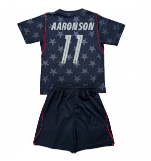 Forente stater Brenden Aaronson #11 Bortedraktsett Barn VM 2026 Kortermet (+ Korte bukser)