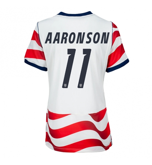 Forente stater Brenden Aaronson #11 Hjemmedrakt Dame VM 2026 Kortermet Forente stater Brenden Aaronson #11 Hjemmedrakt Dame VM 2026 Kortermet