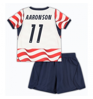 Forente stater Brenden Aaronson #11 Hjemmedraktsett Barn VM 2026 Kortermet (+ Korte bukser)