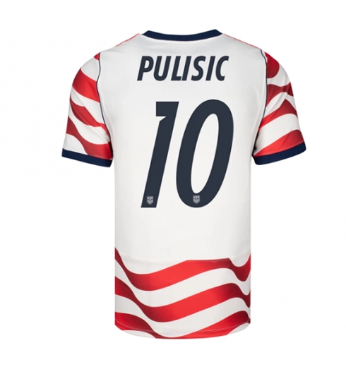 Forente stater Christian Pulisic #10 Hjemmedrakt VM 2026 Kortermet Forente stater Christian Pulisic #10 Hjemmedrakt VM 2026 Kortermet