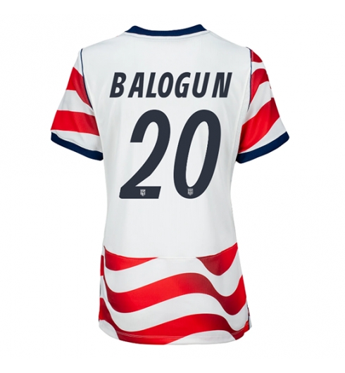 Forente stater Folarin Balogun #20 Hjemmedrakt Dame VM 2026 Kortermet Forente stater Folarin Balogun #20 Hjemmedrakt Dame VM 2026 Kortermet