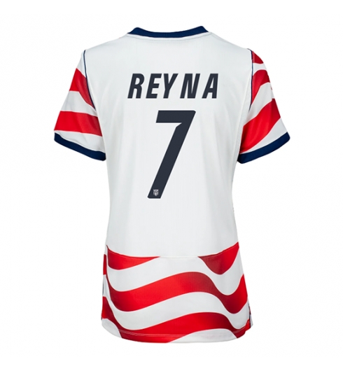 Forente stater Giovanni Reyna #7 Hjemmedrakt Dame VM 2026 Kortermet Forente stater Giovanni Reyna #7 Hjemmedrakt Dame VM 2026 Kortermet