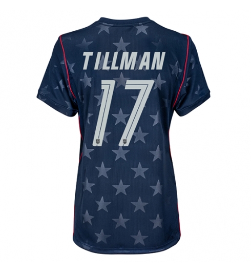 Forente stater Malik Tillman #17 Bortedrakt Dame VM 2026 Kortermet Forente stater Malik Tillman #17 Bortedrakt Dame VM 2026 Kortermet