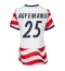 Forente stater Patrick Agyemang #25 Hjemmedrakt Dame VM 2026 Kortermet Forente stater Patrick Agyemang #25 Hjemmedrakt Dame VM 2026 Kortermet