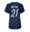 Forente stater Timothy Weah #21 Bortedrakt Dame VM 2026 Kortermet Forente stater Timothy Weah #21 Bortedrakt Dame VM 2026 Kortermet