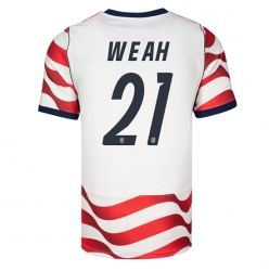 Forente stater Timothy Weah #21 Hjemmedrakt VM 2026 Kortermet