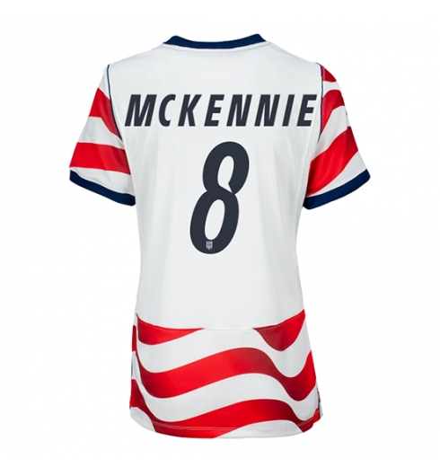 Forente stater Weston McKennie #8 Hjemmedrakt Dame VM 2026 Kortermet Forente stater Weston McKennie #8 Hjemmedrakt Dame VM 2026 Kortermet