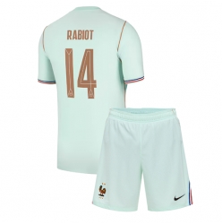Frankrike Adrien Rabiot #14 Bortedraktsett Barn VM 2026 Kortermet (+ Korte bukser)