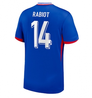 Frankrike Adrien Rabiot #14 Hjemmedrakt EM 2024 Kortermet