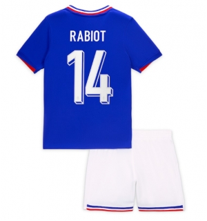 Frankrike Adrien Rabiot #14 Hjemmedraktsett Barn EM 2024 Kortermet (+ Korte bukser)