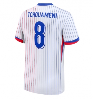 Frankrike Aurelien Tchouameni #8 Bortedrakt EM 2024 Kortermet