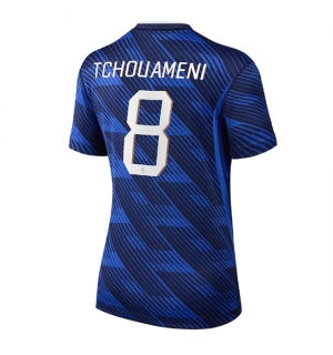 Frankrike Aurelien Tchouameni #8 Hjemmedrakt Dame VM 2026 Kortermet