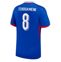 Frankrike Aurelien Tchouameni #8 Hjemmedrakt EM 2024 Kortermet
