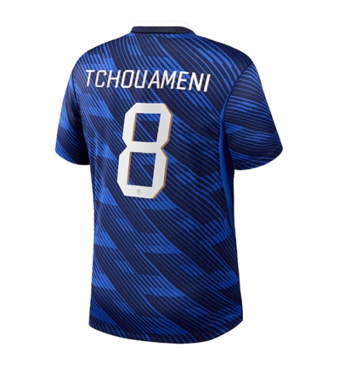 Frankrike Aurelien Tchouameni #8 Hjemmedrakt VM 2026 Kortermet Frankrike Aurelien Tchouameni #8 Hjemmedrakt VM 2026 Kortermet