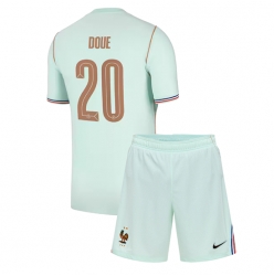 Frankrike Desire Doue #20 Bortedraktsett Barn VM 2026 Kortermet (+ Korte bukser)