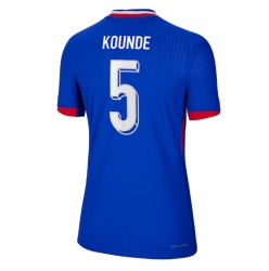 Frankrike Jules Kounde #5 Hjemmedrakt Dame EM 2024 Kortermet