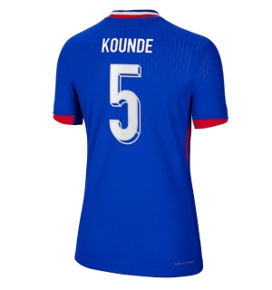 Frankrike Jules Kounde #5 Hjemmedrakt Dame EM 2024 Kortermet