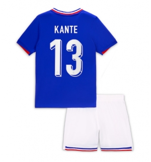 Frankrike Kante #13 Hjemmedraktsett Barn EM 2024 Kortermet (+ Korte bukser)