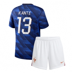 Frankrike Kante #13 Hjemmedraktsett Barn VM 2026 Kortermet (+ Korte bukser)