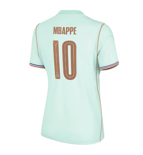 Frankrike Kylian Mbappe #10 Bortedrakt Dame VM 2026 Kortermet Frankrike Kylian Mbappe #10 Bortedrakt Dame VM 2026 Kortermet