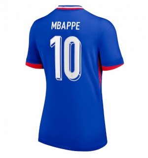 Frankrike Kylian Mbappe #10 Hjemmedrakt Dame EM 2024 Kortermet