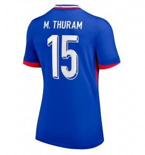 Frankrike Marcus Thuram #15 Hjemmedrakt Dame EM 2024 Kortermet