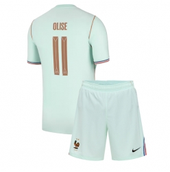 Frankrike Michael Olise #11 Bortedraktsett Barn VM 2026 Kortermet (+ Korte bukser)