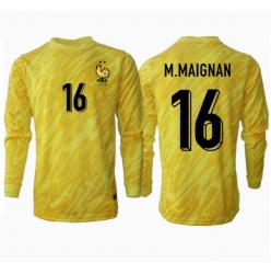 Frankrike Mike Maignan #16 Keeper Hjemmedrakt EM 2024 Langermet