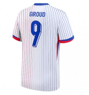Frankrike Olivier Giroud #9 Bortedrakt EM 2024 Kortermet