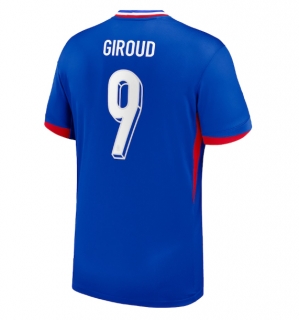 Frankrike Olivier Giroud #9 Hjemmedrakt EM 2024 Kortermet