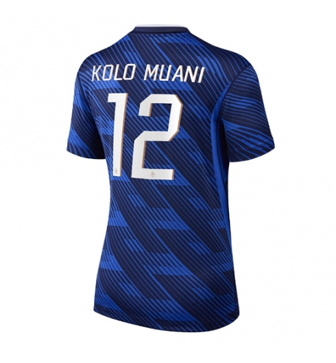 Frankrike Randal Kolo Muani #12 Hjemmedrakt Dame VM 2026 Kortermet Frankrike Randal Kolo Muani #12 Hjemmedrakt Dame VM 2026 Kortermet