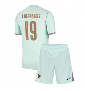 Frankrike Theo Hernandez #19 Bortedraktsett Barn VM 2026 Kortermet (+ Korte bukser)