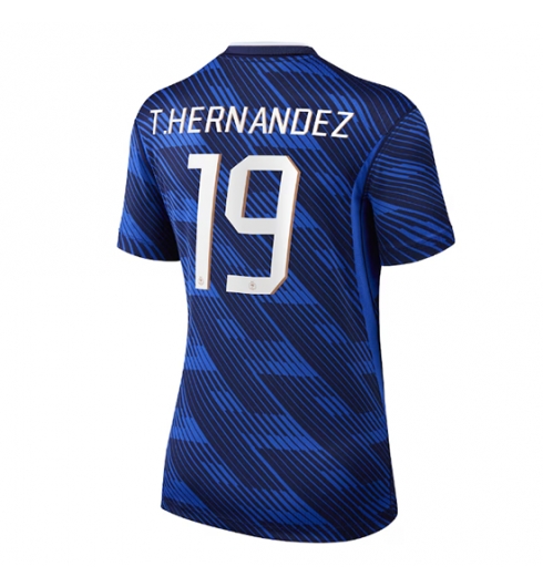 Frankrike Theo Hernandez #19 Hjemmedrakt Dame VM 2026 Kortermet Frankrike Theo Hernandez #19 Hjemmedrakt Dame VM 2026 Kortermet
