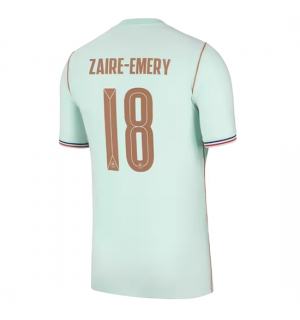 Frankrike Warren Zaire-Emery #18 Bortedrakt VM 2026 Kortermet