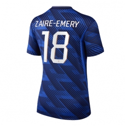 Frankrike Warren Zaire-Emery #18 Hjemmedrakt Dame VM 2026 Kortermet