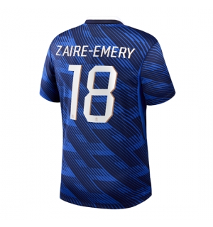 Frankrike Warren Zaire-Emery #18 Hjemmedrakt VM 2026 Kortermet