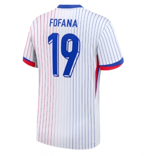 Frankrike Youssouf Fofana #19 Bortedrakt EM 2024 Kortermet