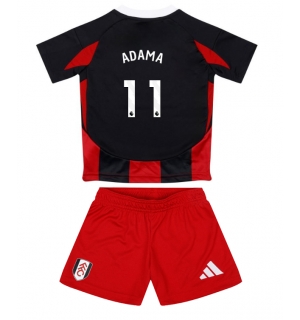 Fulham Adama Traore #11 Bortedraktsett Barn 2024-25 Kortermet (+ Korte bukser)