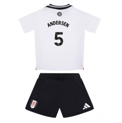 Fulham Joachim Andersen #5 Hjemmedraktsett Barn 2024-25 Kortermet (+ Korte bukser)