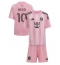 Inter Miami Lionel Messi #10 Hjemmedraktsett Barn 2025-26 Kortermet (+ Korte bukser)