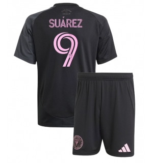 Inter Miami Luis Suarez #9 Bortedraktsett Barn 2025-26 Kortermet (+ Korte bukser)