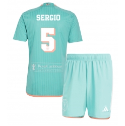 Inter Miami Sergio Busquets #5 Tredjedraktsett Barn 2024-25 Kortermet (+ Korte bukser)