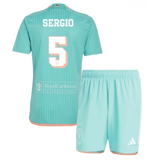 Inter Miami Sergio Busquets #5 Tredjedraktsett Barn 2024-25 Kortermet (+ Korte bukser)