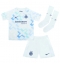 Inter Milan Alessandro Bastoni #95 Bortedraktsett Barn 2025-26 Kortermet (+ Korte bukser)