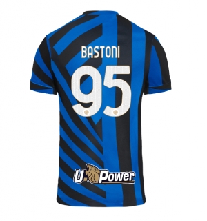 Inter Milan Alessandro Bastoni #95 Hjemmedrakt 2024-25 Kortermet