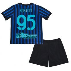 Inter Milan Alessandro Bastoni #95 Hjemmedraktsett Barn 2025-26 Kortermet (+ Korte bukser)