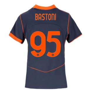 Inter Milan Alessandro Bastoni #95 Tredjedrakt Dame 2025-26 Kortermet