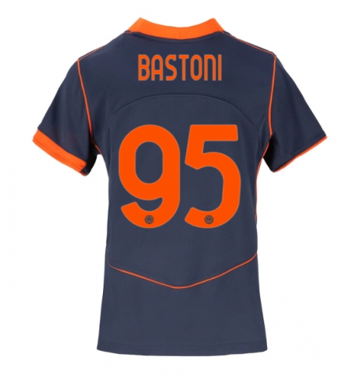 Inter Milan Alessandro Bastoni #95 Tredjedrakt Dame 2025-26 Kortermet Inter Milan Alessandro Bastoni #95 Tredjedrakt Dame 2025-26 Kortermet